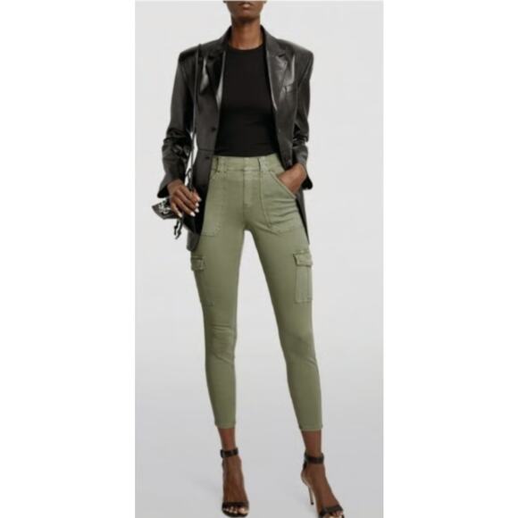 Spanx Stretch Twill Ankle Cargo Jogger Pants Size‎ Medium - Picture 1 of 10
